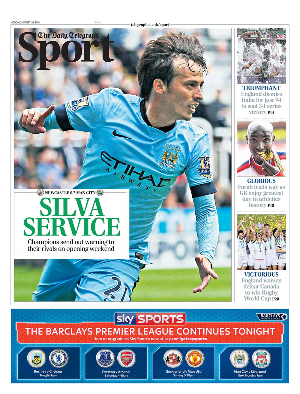 Telegraph 18th August 2014